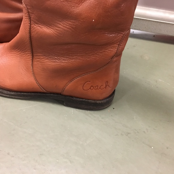 COACH Leather Over-the-Knee Flat Boot - Picture 2 of 4